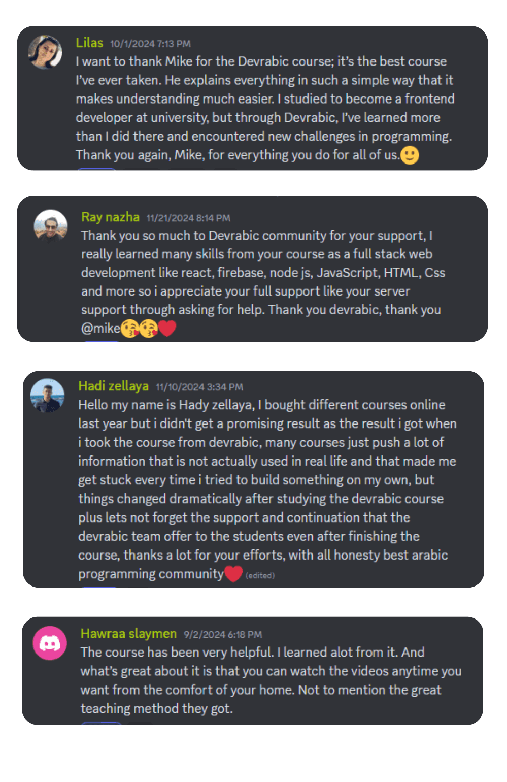 Student Testimonial