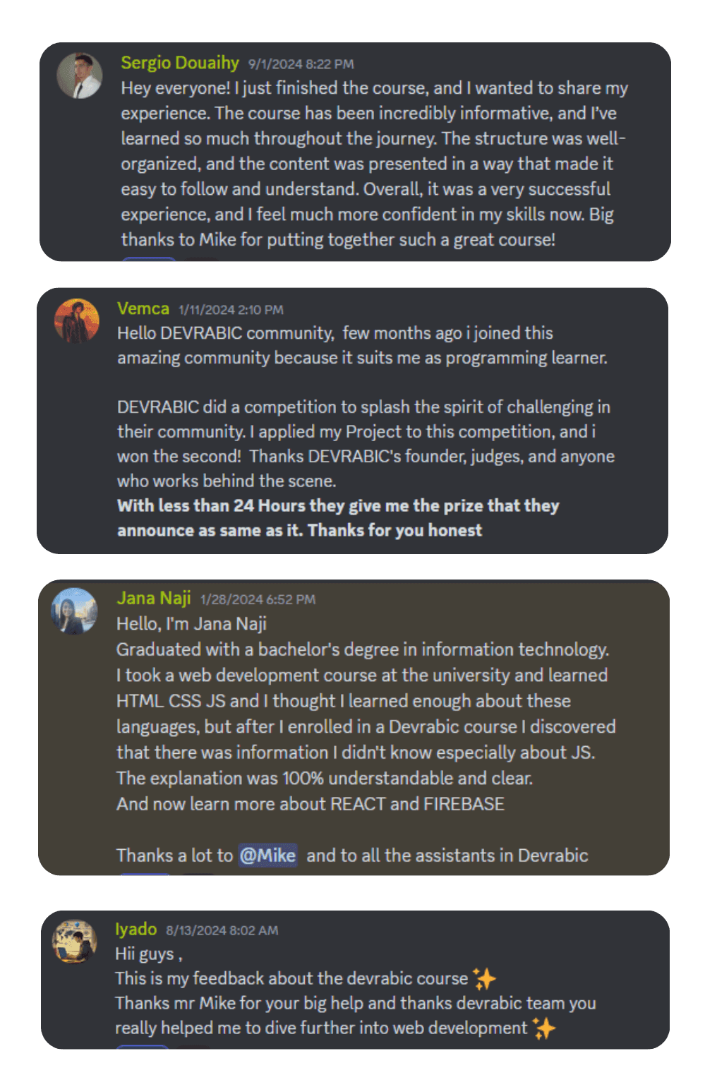 Student Testimonial